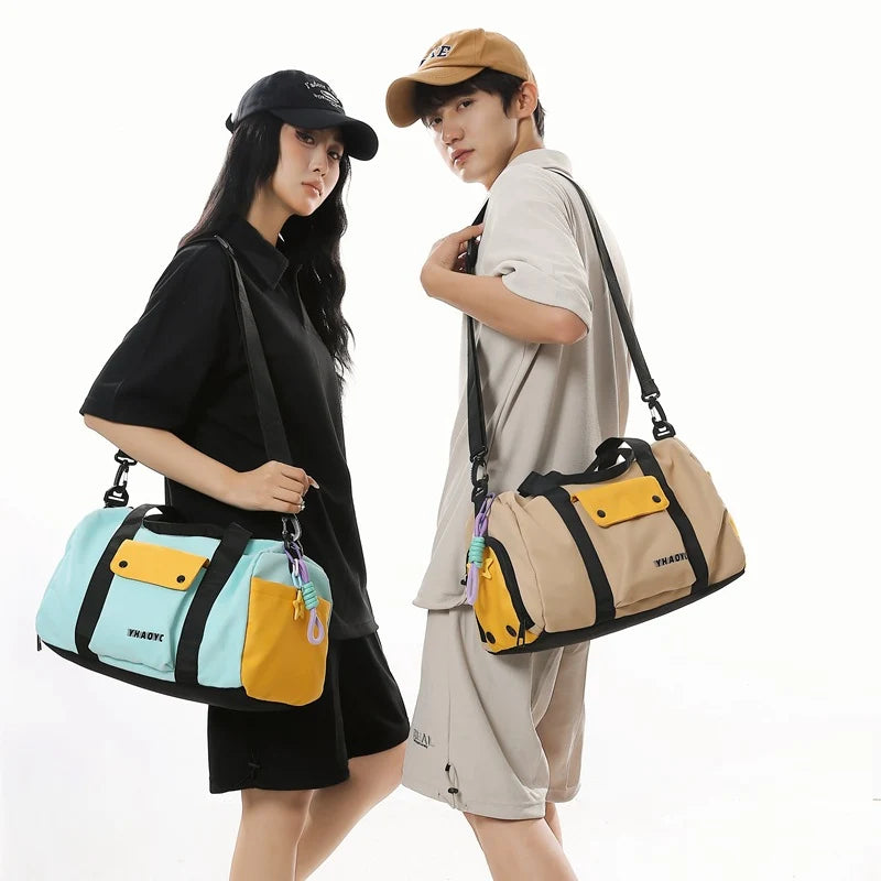 Duffle Bag Compact Water-Resistant Adjustable Shoulder Strap