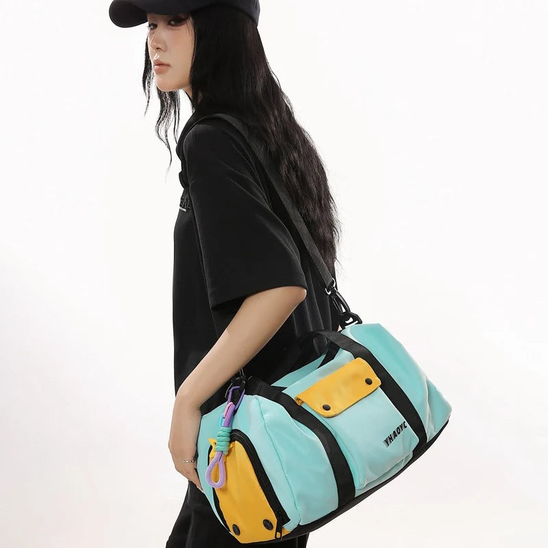 Duffle Bag Compact Water-Resistant Adjustable Shoulder Strap