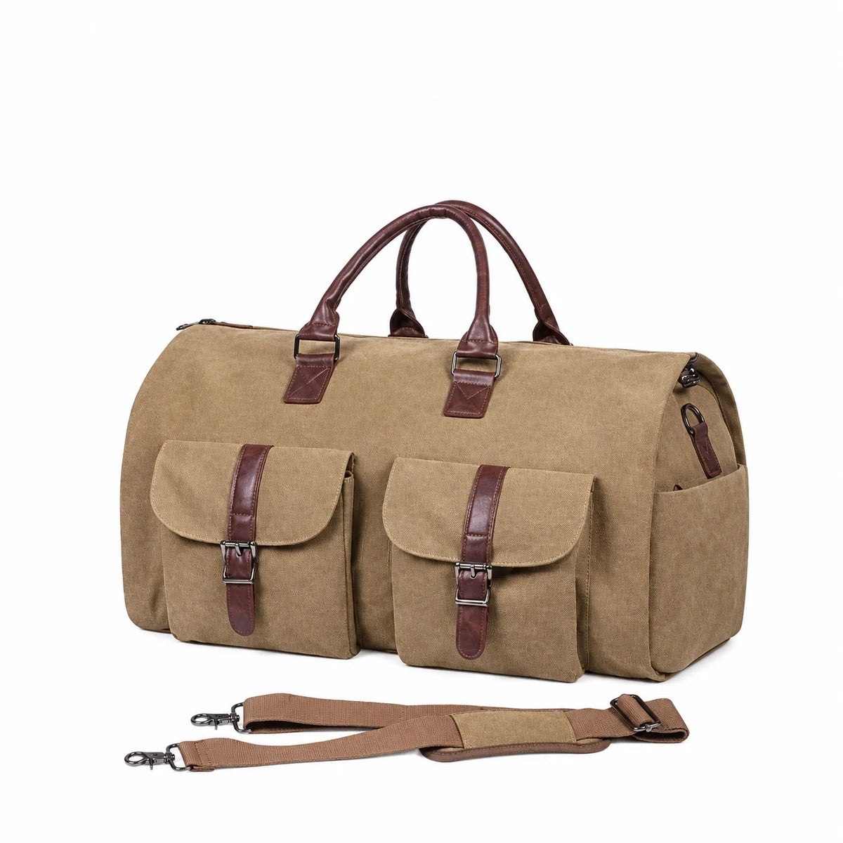Duffle Bag Convertible Garment Carrier & Shoe Compartment