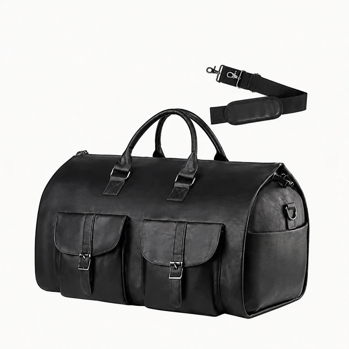 Duffle Bag Convertible Garment Carrier & Shoe Compartment