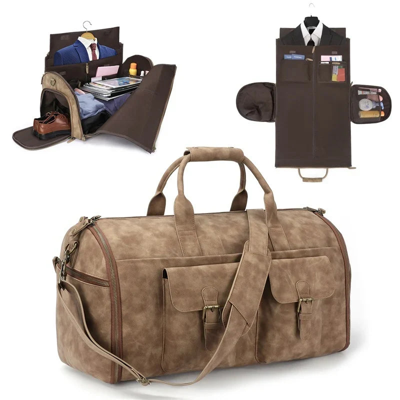 Duffle Bag Large Capacity Multiple Pockets & Detachable Strap
