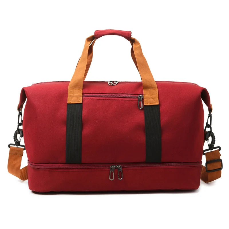 Duffle Bag Large Capacity Water-Resistant Padded Shoulder Straps