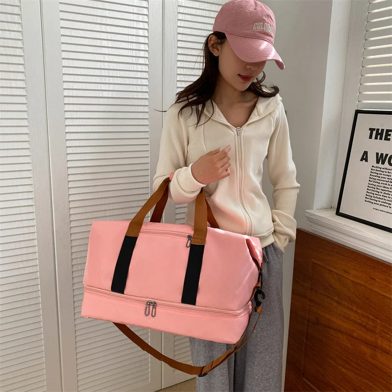 Duffle Bag Large Capacity Water-Resistant Padded Shoulder Straps