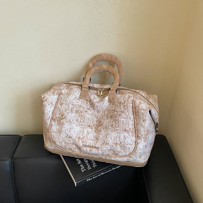 Duffle Bag Spacious Multi-Pocket Detachable Strap