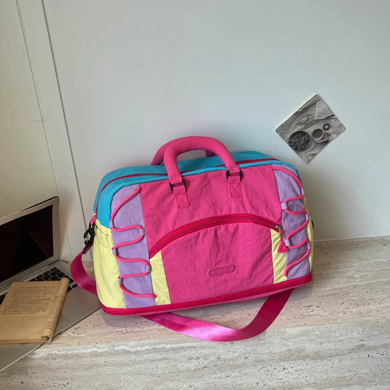 Duffle Bag Spacious Multi-Pocket Padded Handles & Adjustable Strap