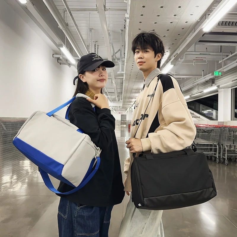 Duffle Bag Water-Resistant Large Capacity Carry-On Padded Shoulder Straps