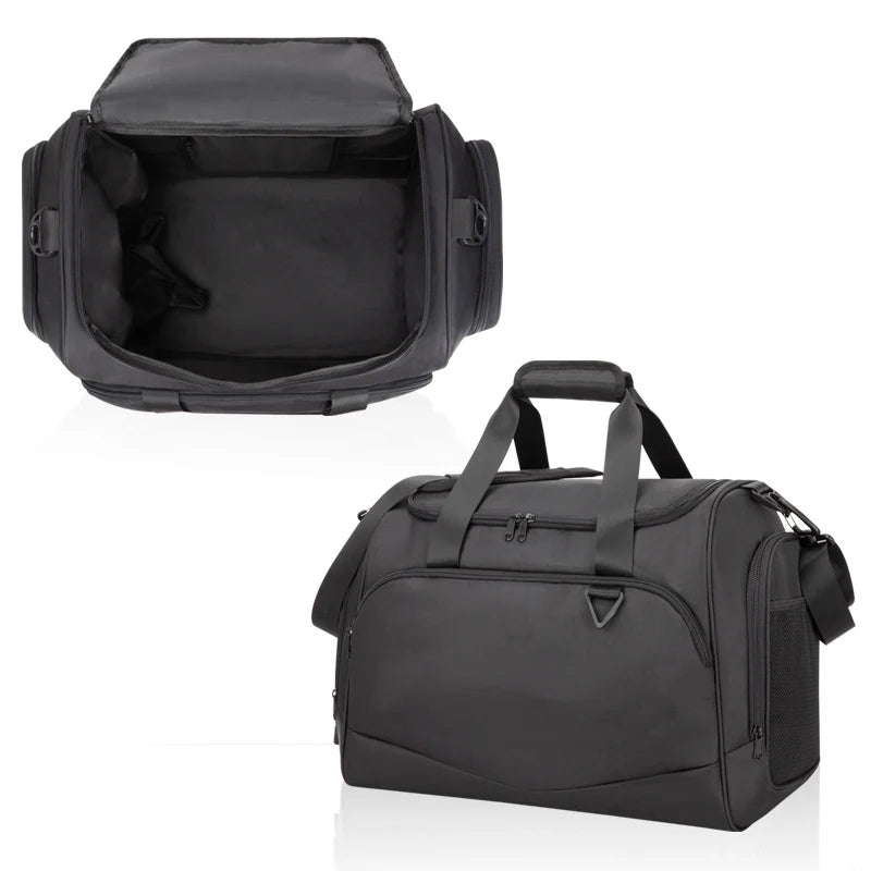 Duffle Bag Water-Resistant Multi-Compartment Padded Handles & Detachable Strap