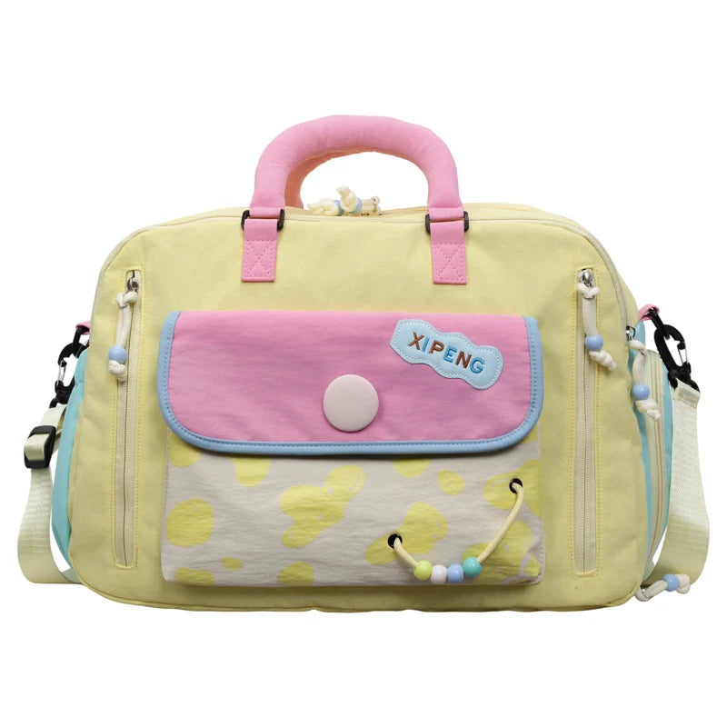 Duffle Bag Water-Resistant Multi-Pocket Padded Handles & Adjustable Strap