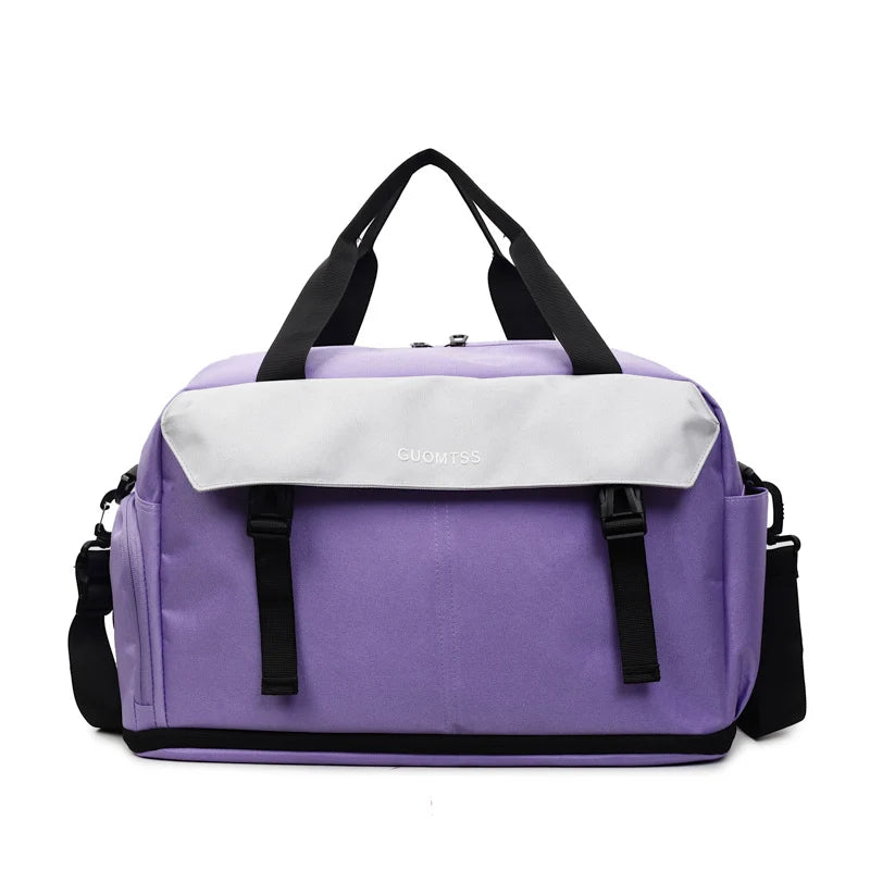 Duffle Bag Water-Resistant Multiple Compartments & Padded Strap