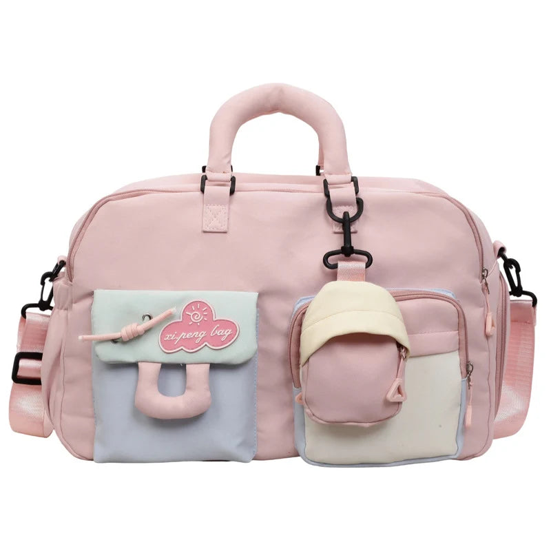 Duffle Bag Water-Resistant Padded Handles & Detachable Strap