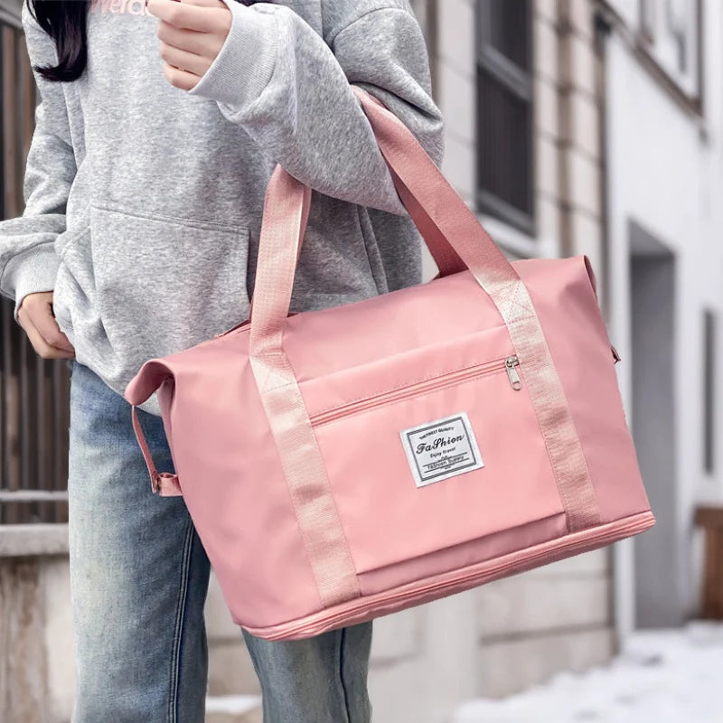 Duffle Bag Water-Resistant Spacious Padded Handles & Adjustable Strap