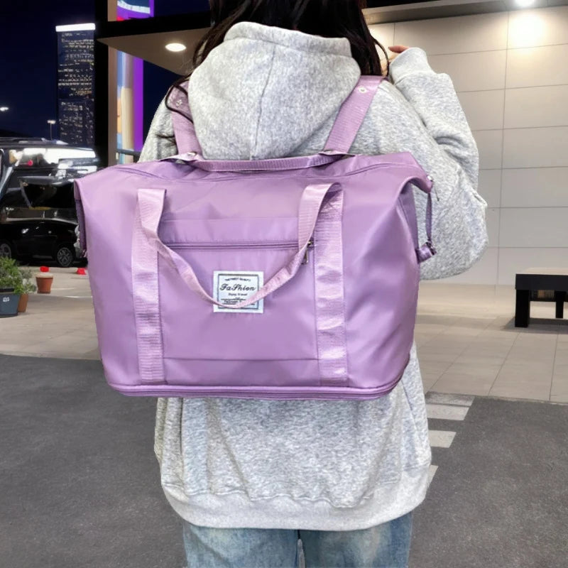 Duffle Bag Water-Resistant Spacious Padded Handles & Adjustable Strap
