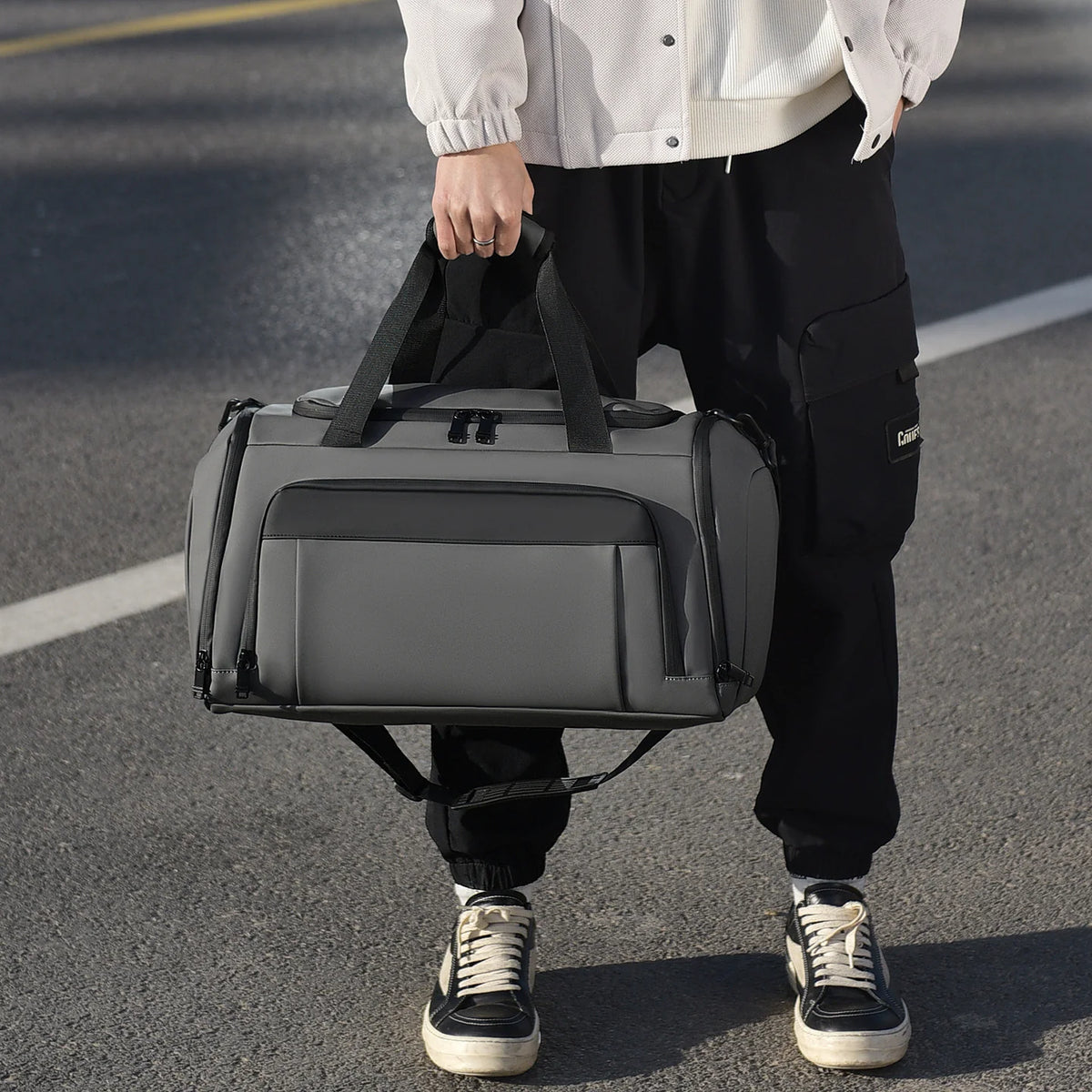 Duffle Bag Weather-Resistant Fabric Large Capacity & Multiple Compartments