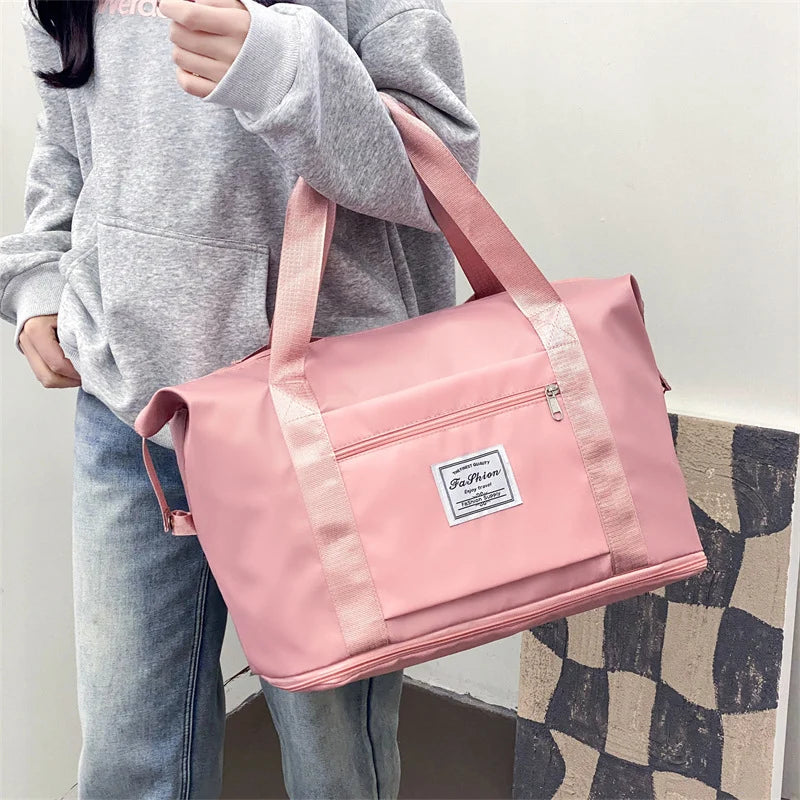 Duffle Bag Weather-Resistant Spacious Multiple Pockets Adjustable Strap