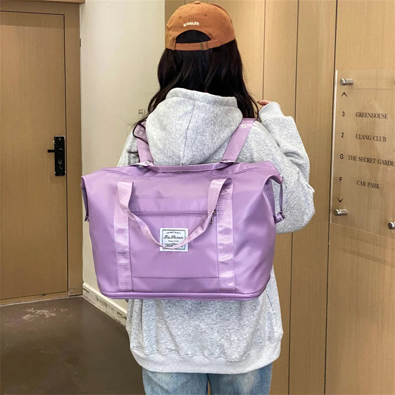 Duffle Bag Weather-Resistant Spacious Multiple Pockets Adjustable Strap