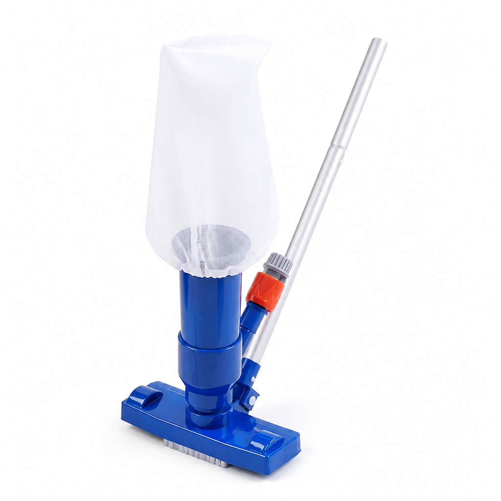 Durable Aluminum Alloy Pool Vacuum Cleaner (With Mesh Bag & Pole)