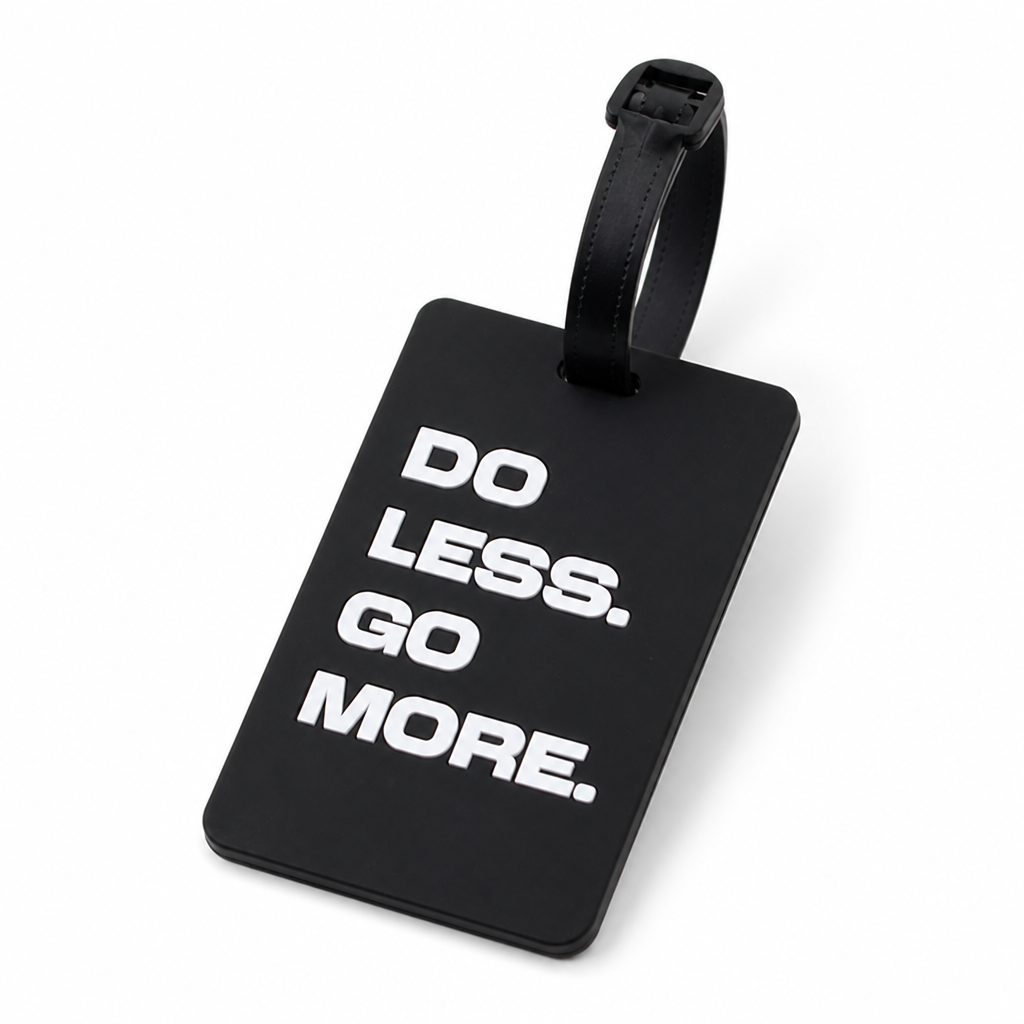 Durable Bold Typography Luggage Tag