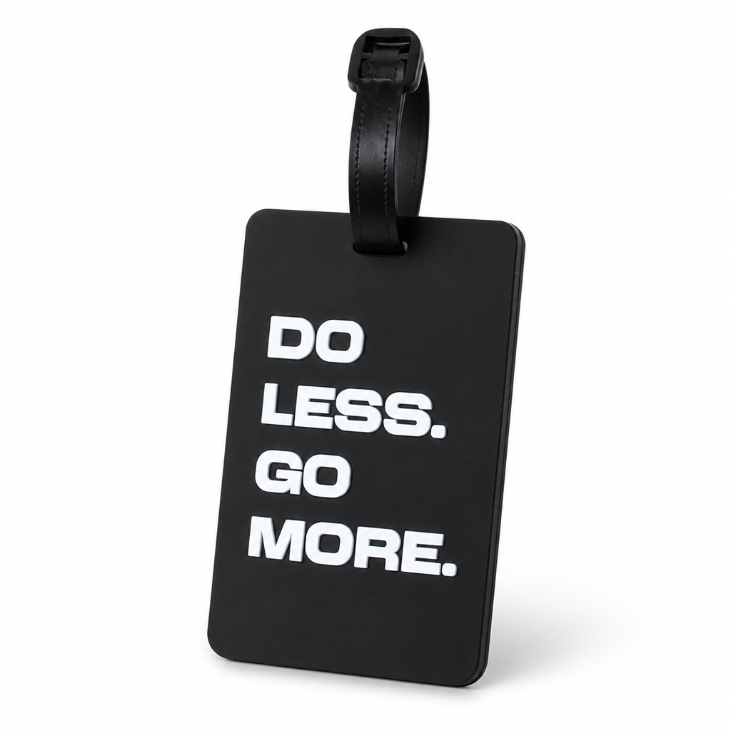 Durable Bold Typography Luggage Tag