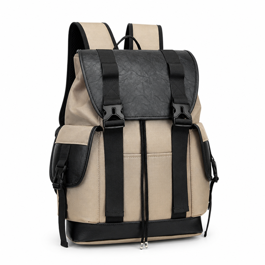 Durable Fabric Rolltop Backpack (Padded Laptop Sleeve)