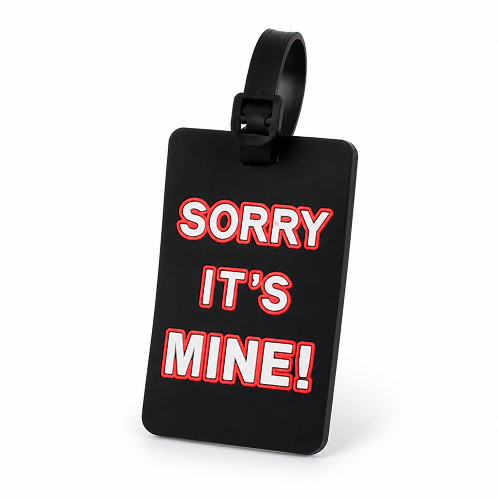 Durable Flexible Rubber Luggage Tag (Secure Strap)