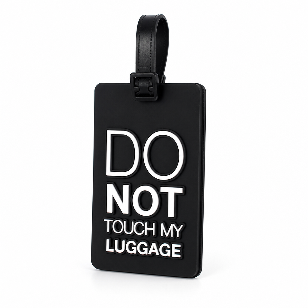 Durable Flexible Rubber Luggage Tag (Secure Strap)