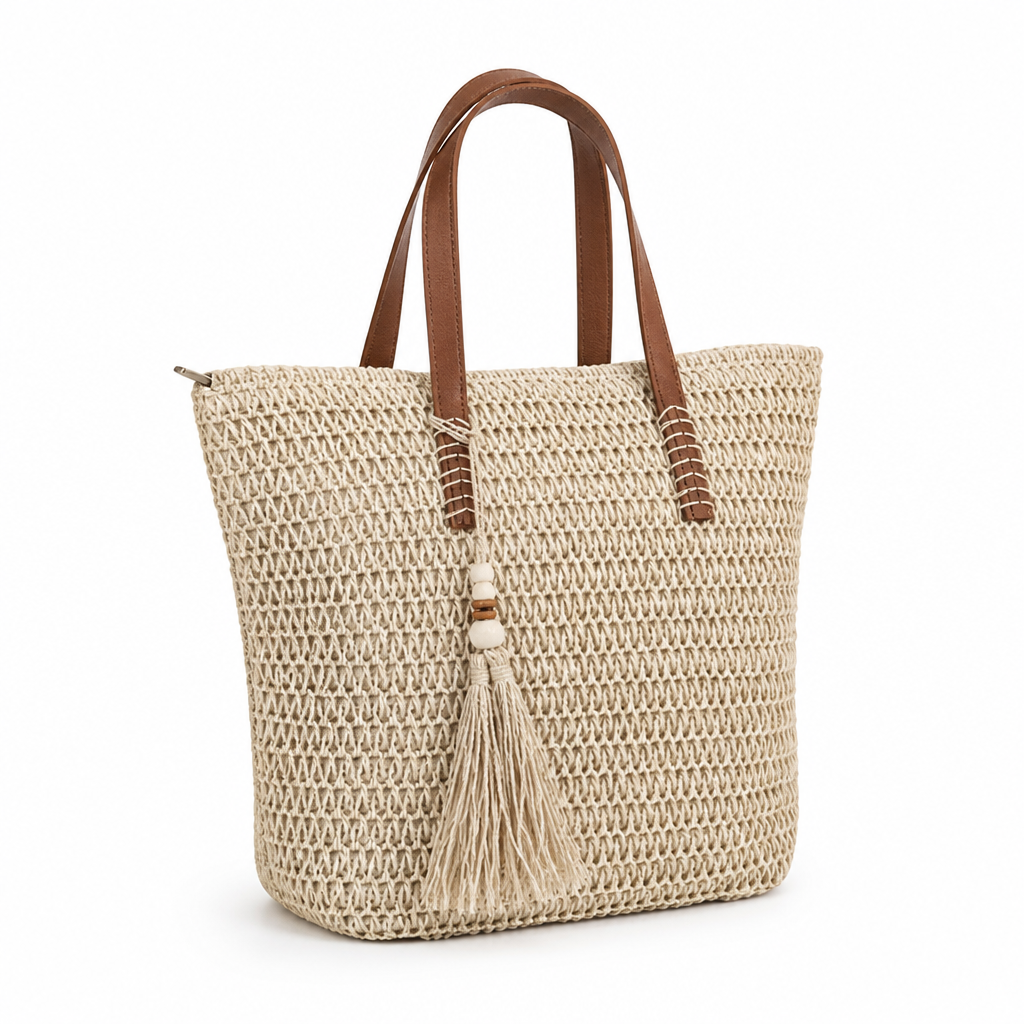 Durable Handcrafted Braided Beach Bag