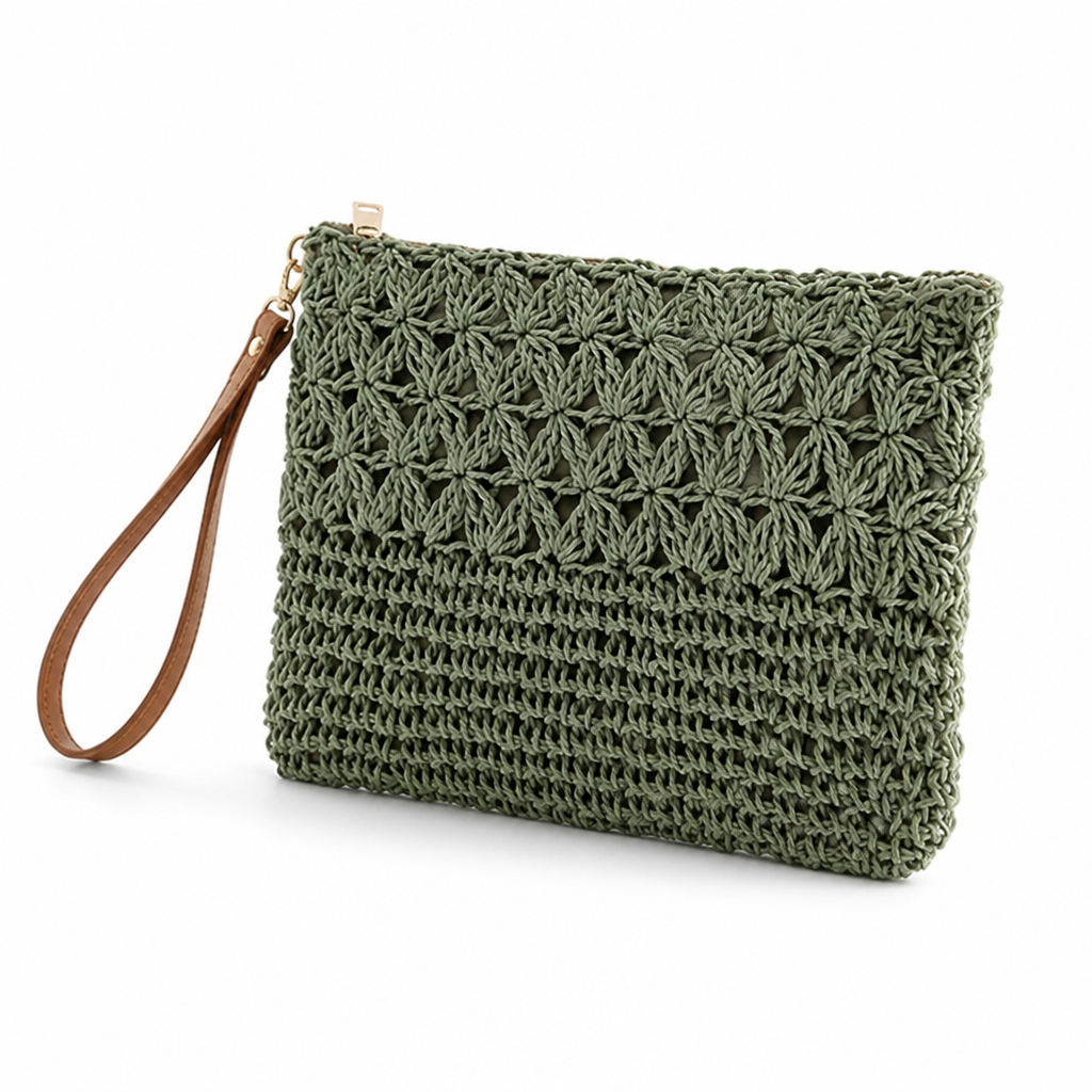 Durable Handcrafted Macrame Clutch (With Carrying Handle)