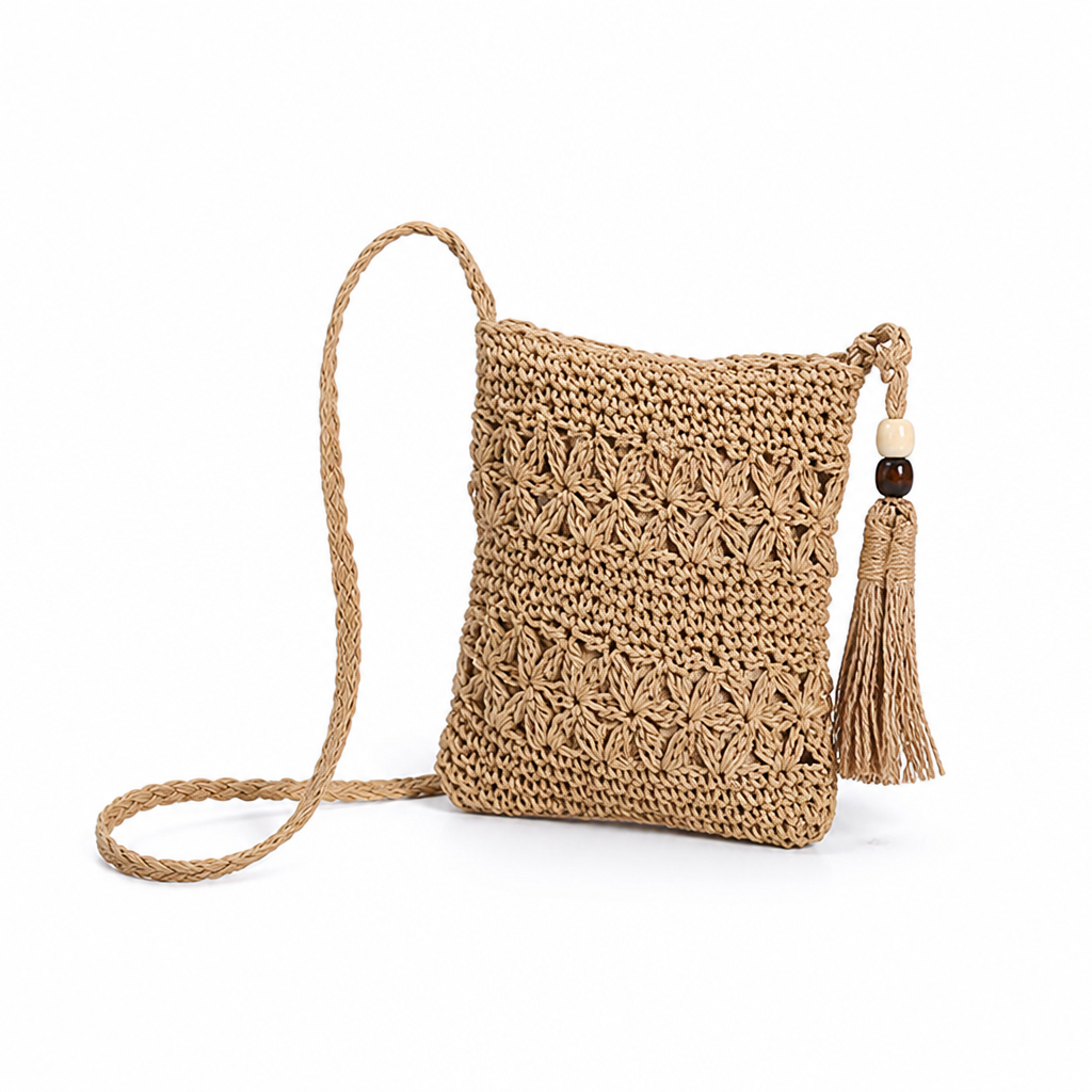 Durable Handmade Macrame Shoulder Bag (Adjustable Strap)