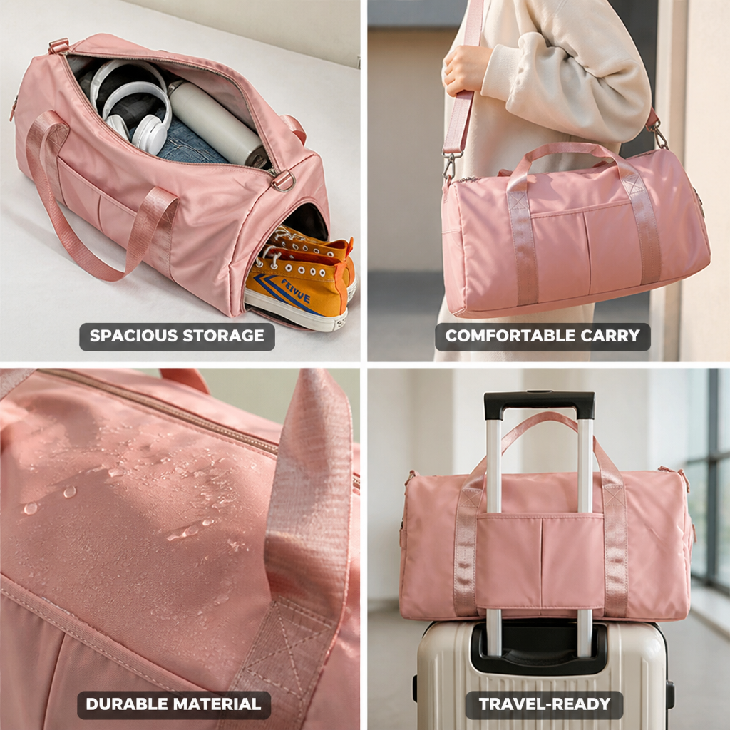 Durable Lightweight Multi-Pocket Sports & Travel Bag
