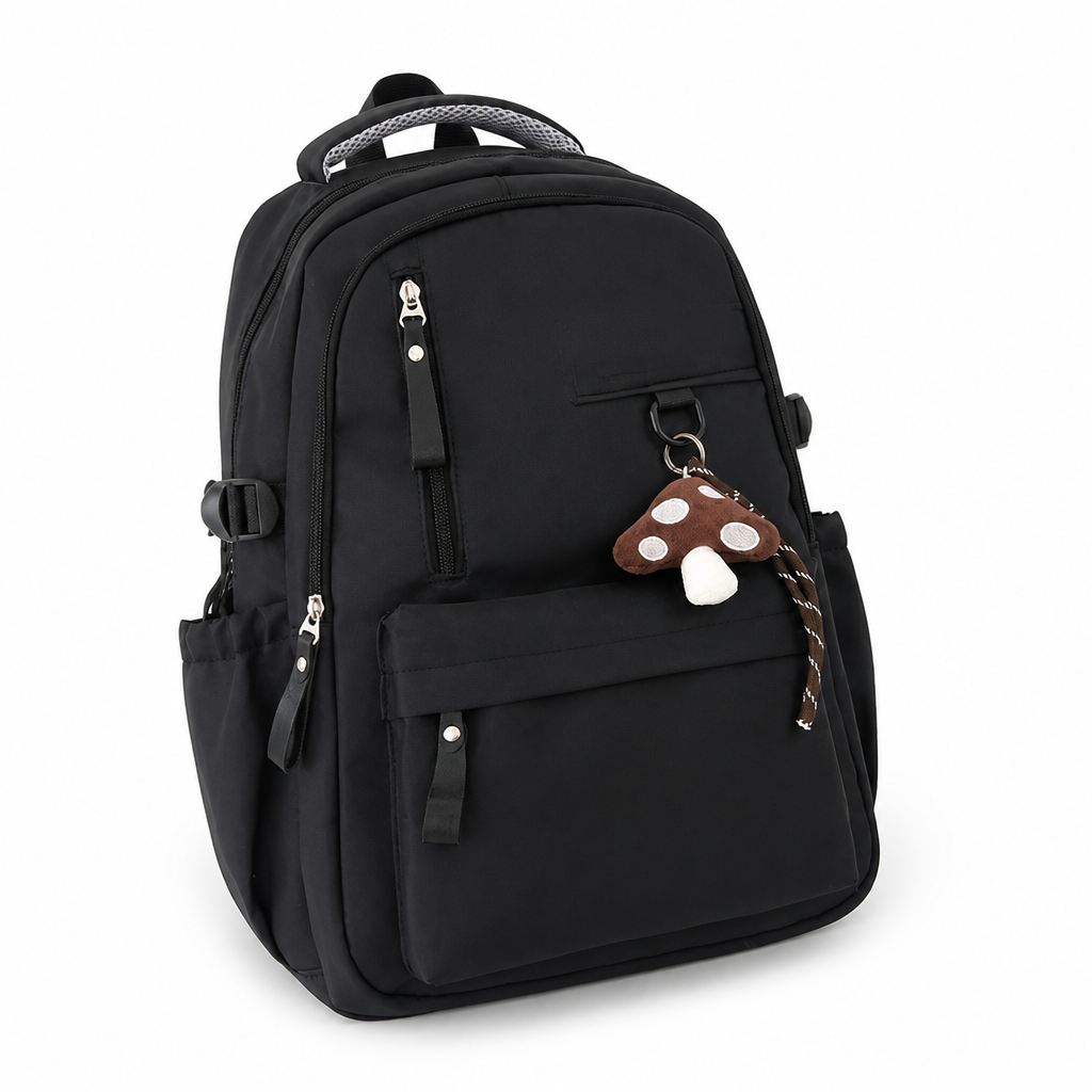 Durable Multi-Pocket Backpack With Padded Adjustable Straps