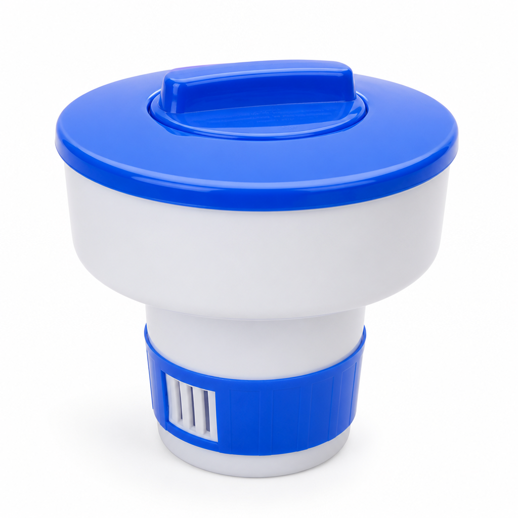 Durable PVC Floating Locking & Adjustable Chlorine Dispenser (8 Inch)