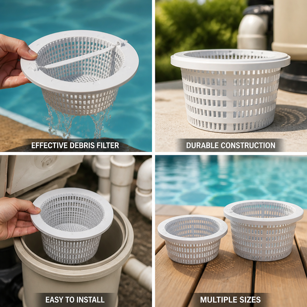 Durable Plastic Replacement Skimmer Basket (Fits Hayward Models)