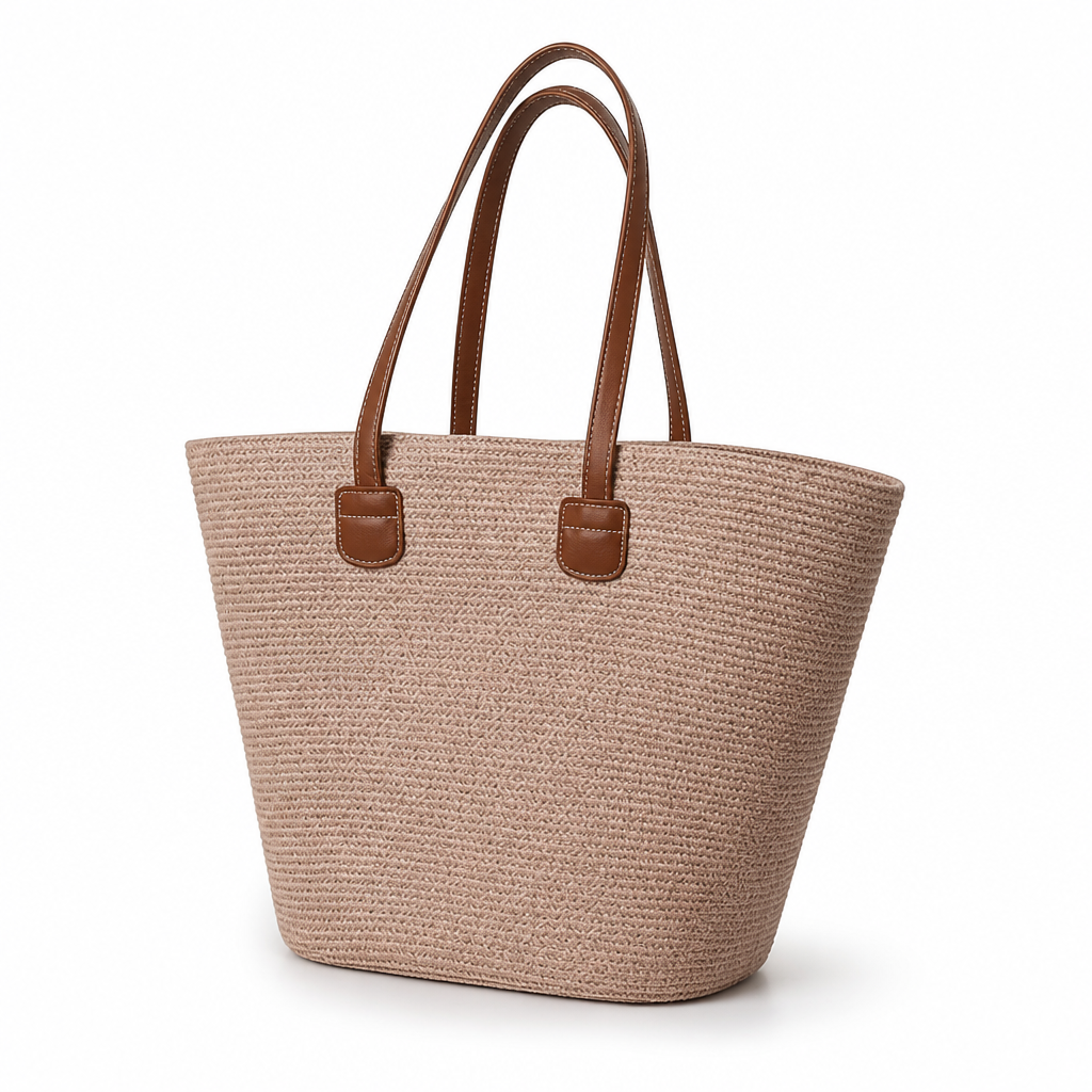 Durable Striped Beach Tote (Ergonomic Handles)