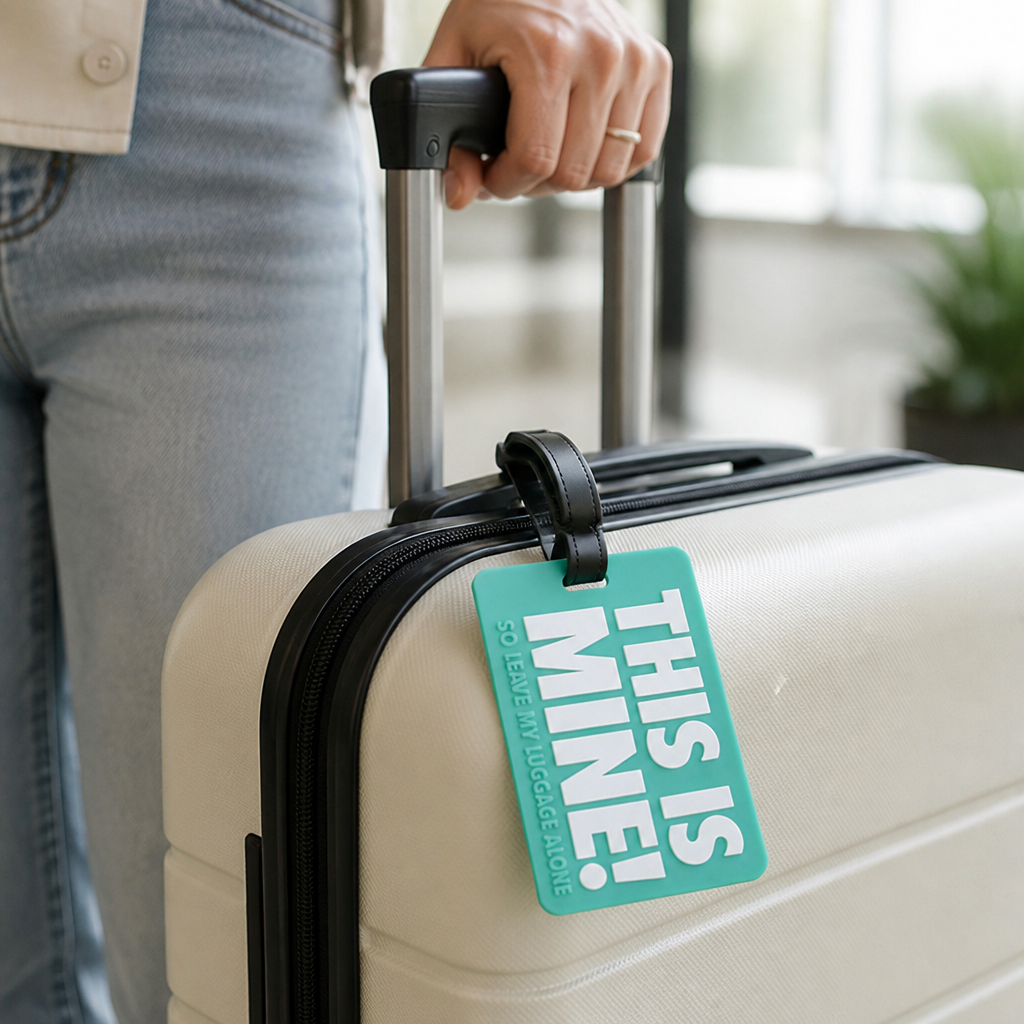 Durable Travel-Ready Personalized Luggage Tag (Adjustable Strap)