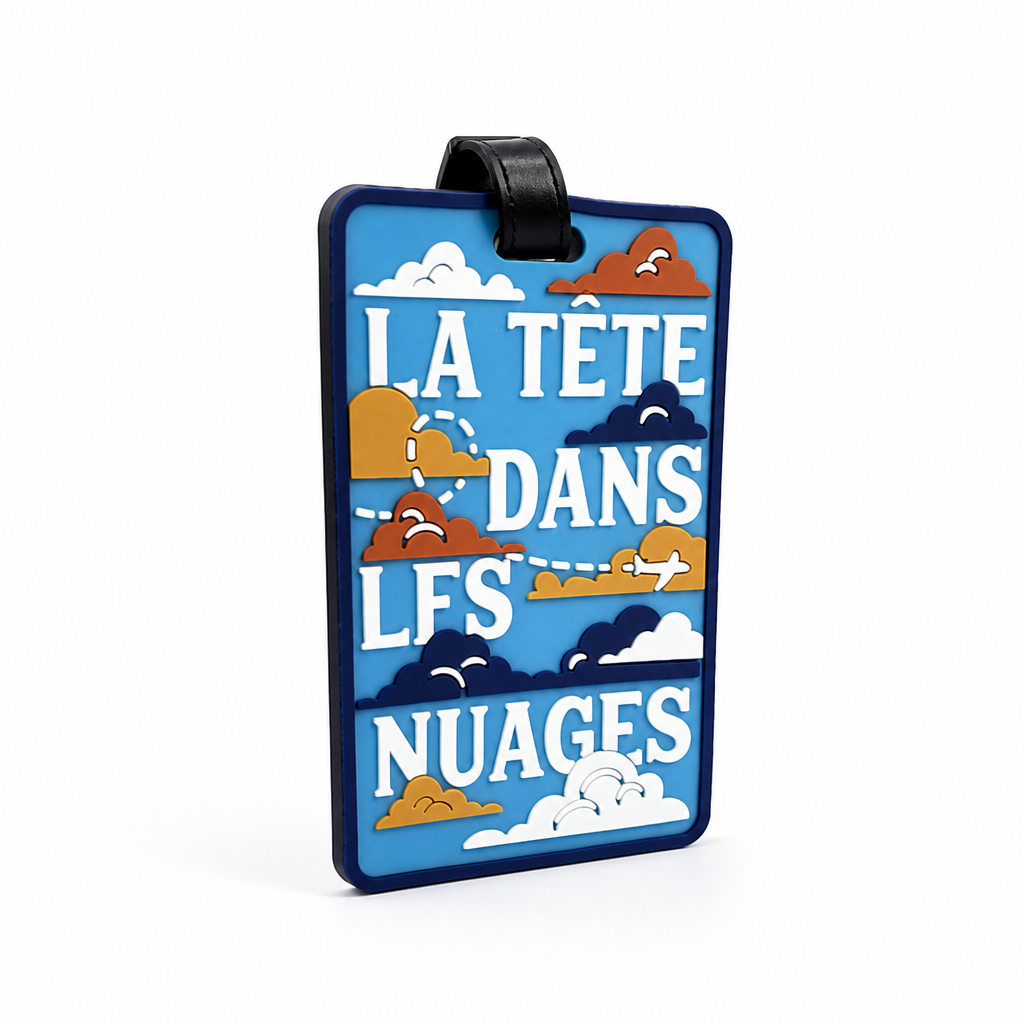 Durable & Vibrant Heart Balloon Luggage Tag (Address Card Pocket)
