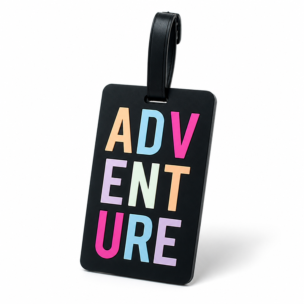 Durable Vibrant Writable Luggage Tag (Secure Strap)