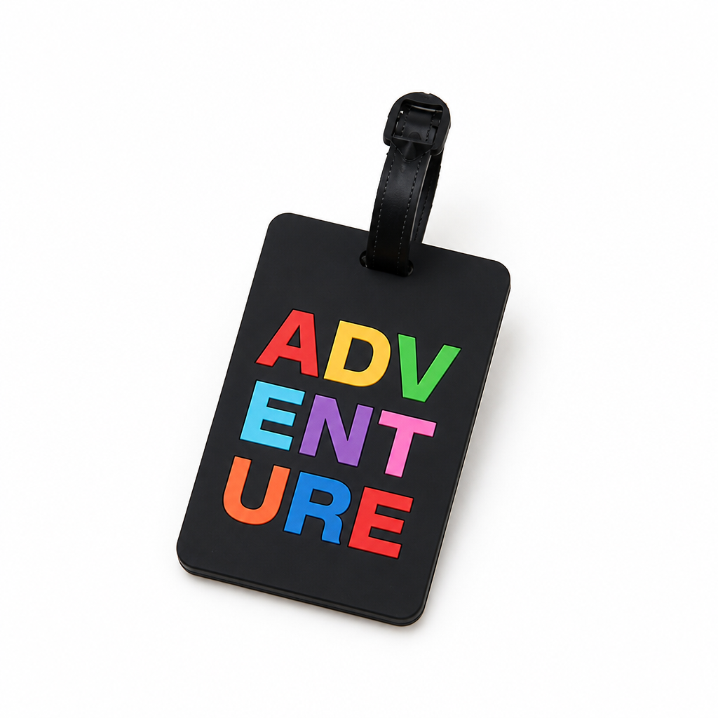 Durable Vibrant Writable Luggage Tag (Secure Strap)
