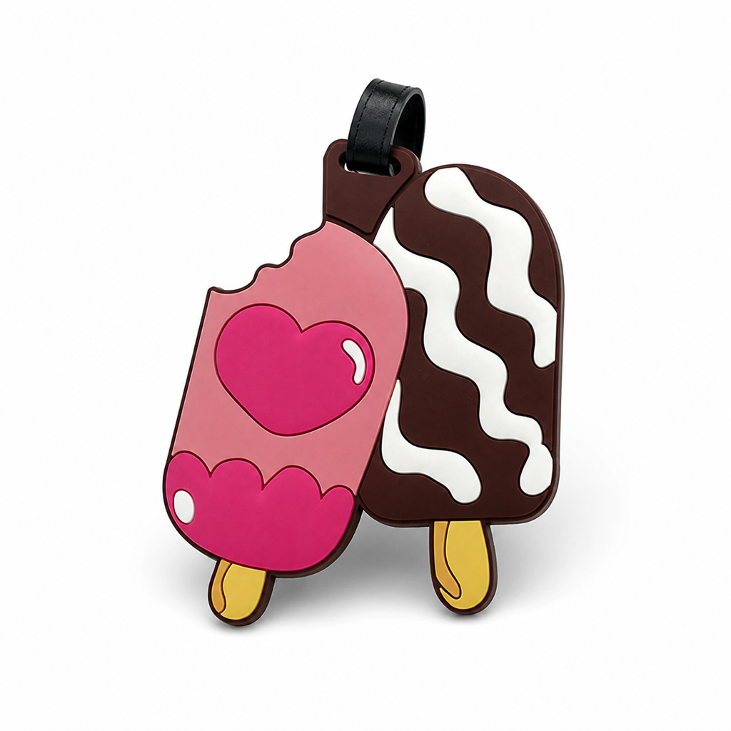 Durable Wipe-Clean Cartoon Luggage Tag
