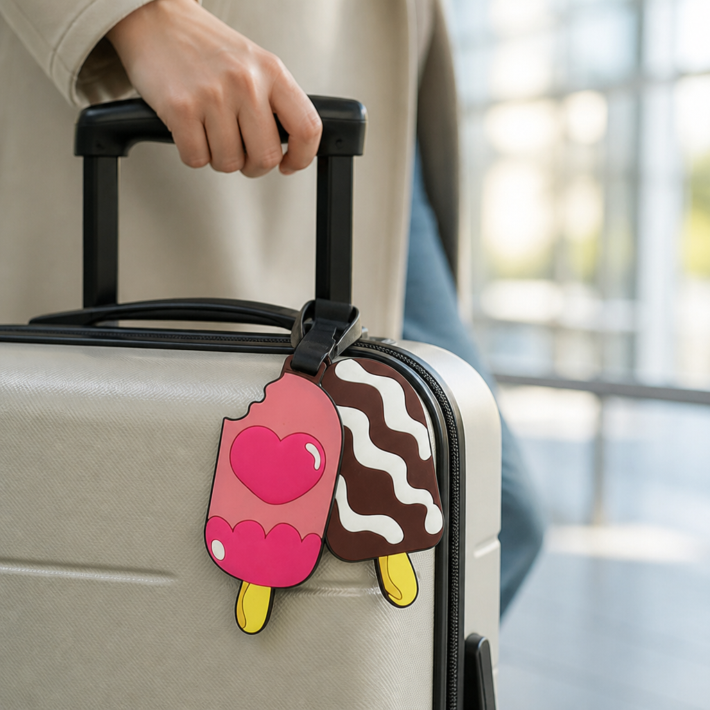 Durable Wipe-Clean Cartoon Luggage Tag