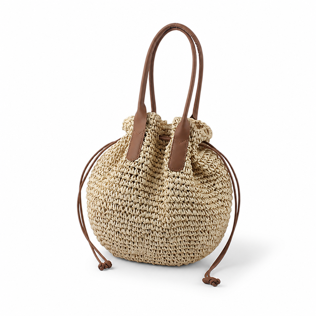 Durable Woven Natural Backpack (Adjustable Straps)