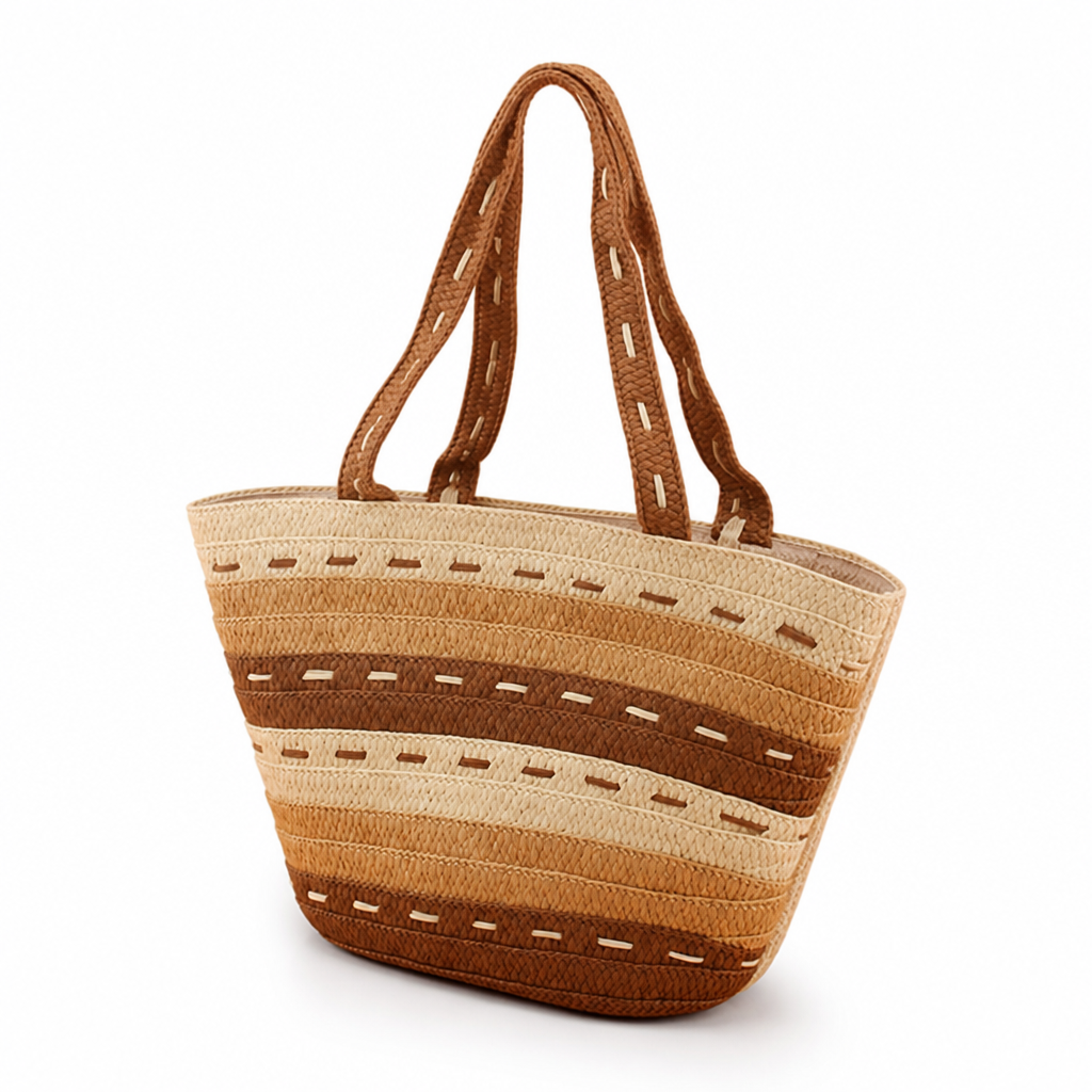 Durable Woven Tote Bag (Ergonomic Handles)