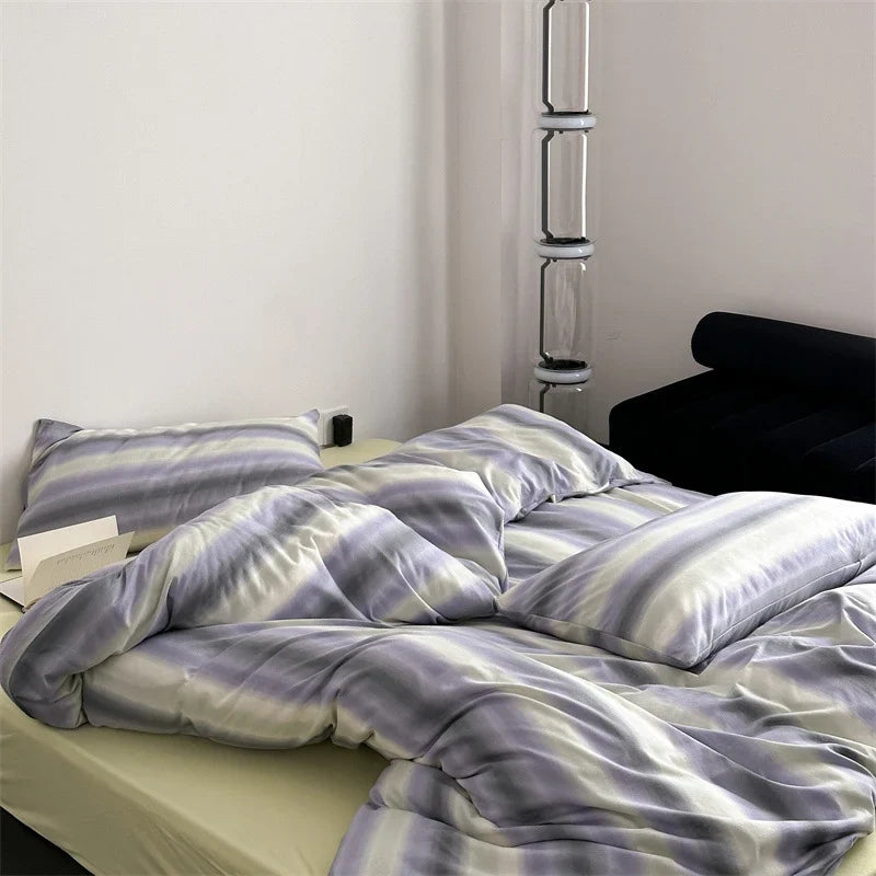 Duvet Cover & Pillowcase Set Breathable Cotton Percale