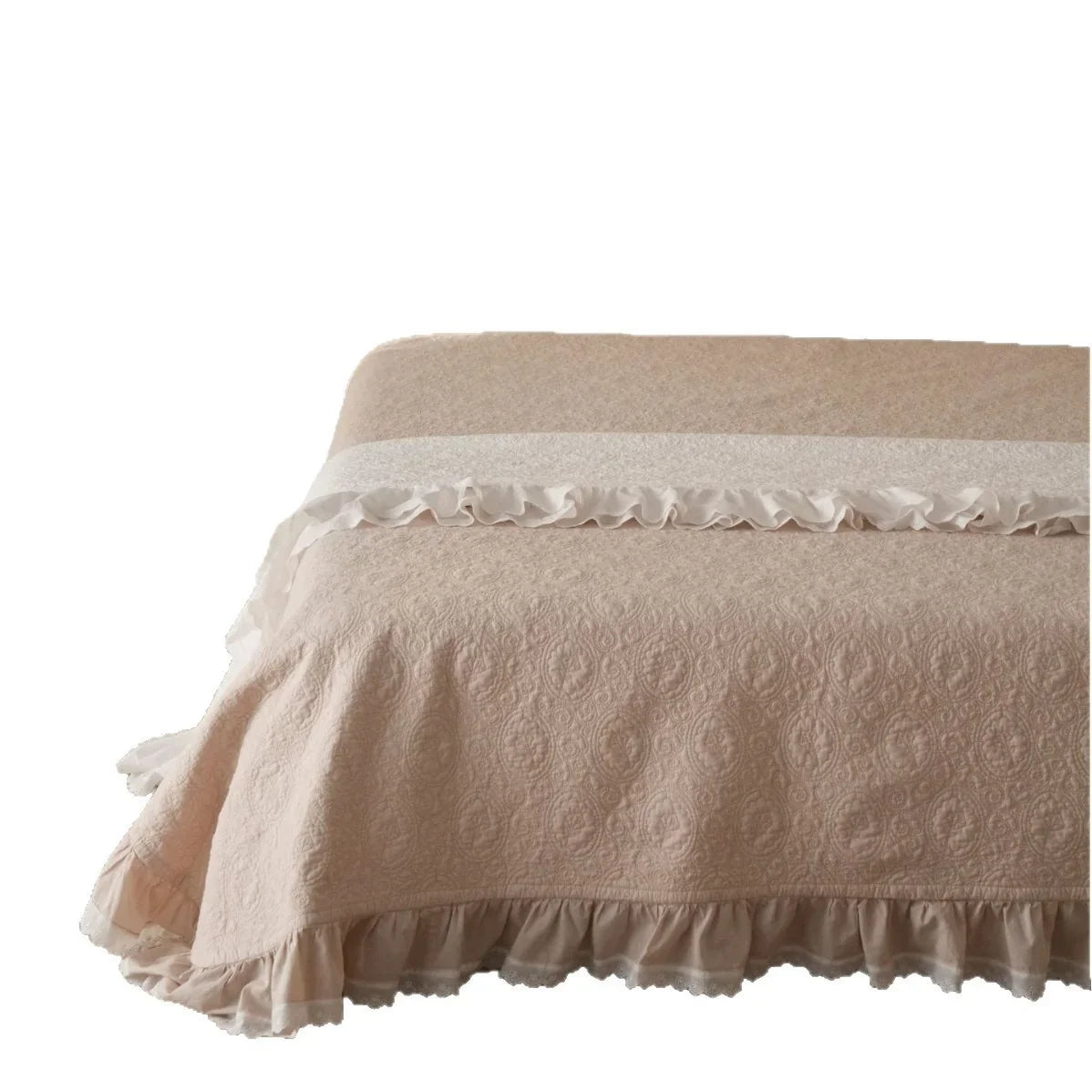 Duvet Cover Set Cotton Gauze Ruffle & Lace