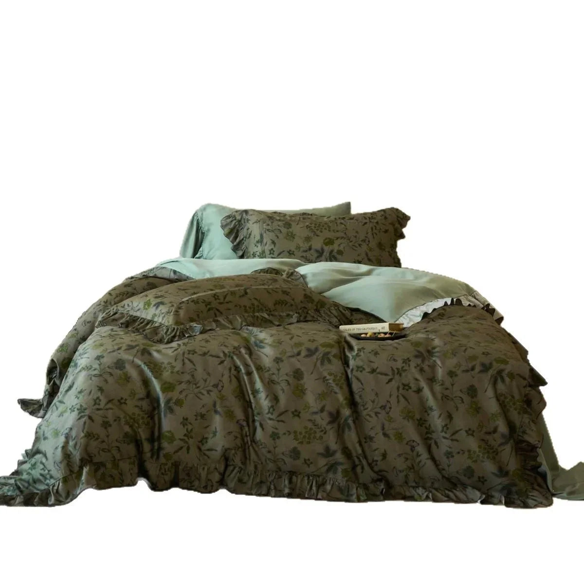 Duvet Cover Set Reversible Cotton Blend Machine Washable