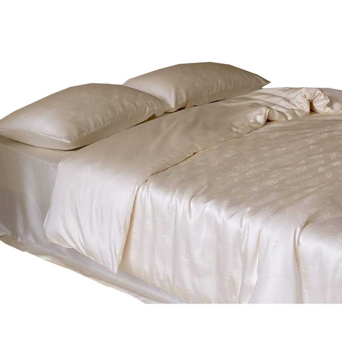 Duvet Cover Set Satin Jacquard Hidden Zipper & Machine Washable