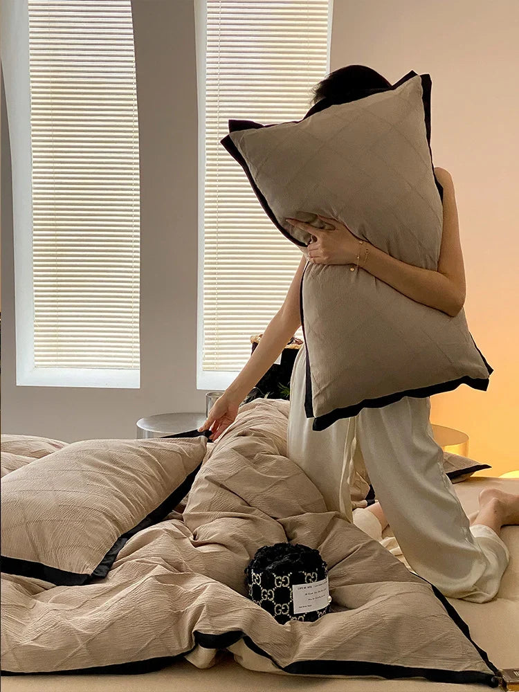 Duvet Set Cotton Satin Lightly Padded All-Season