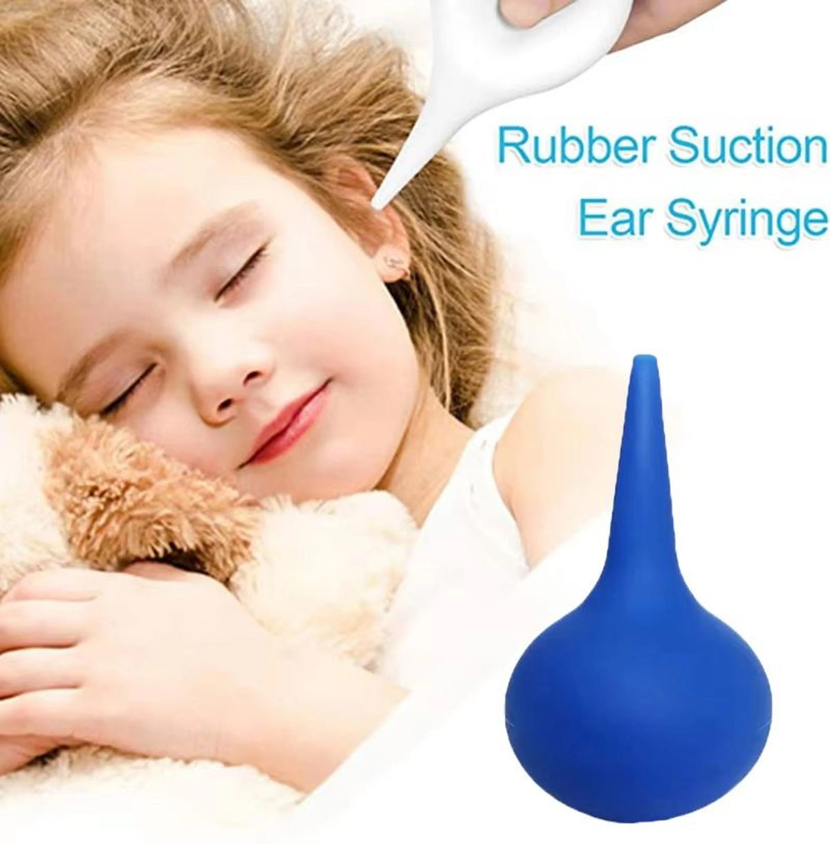 Ear Irrigation Kit Bulb Syringe & Air Blower Soft Tip