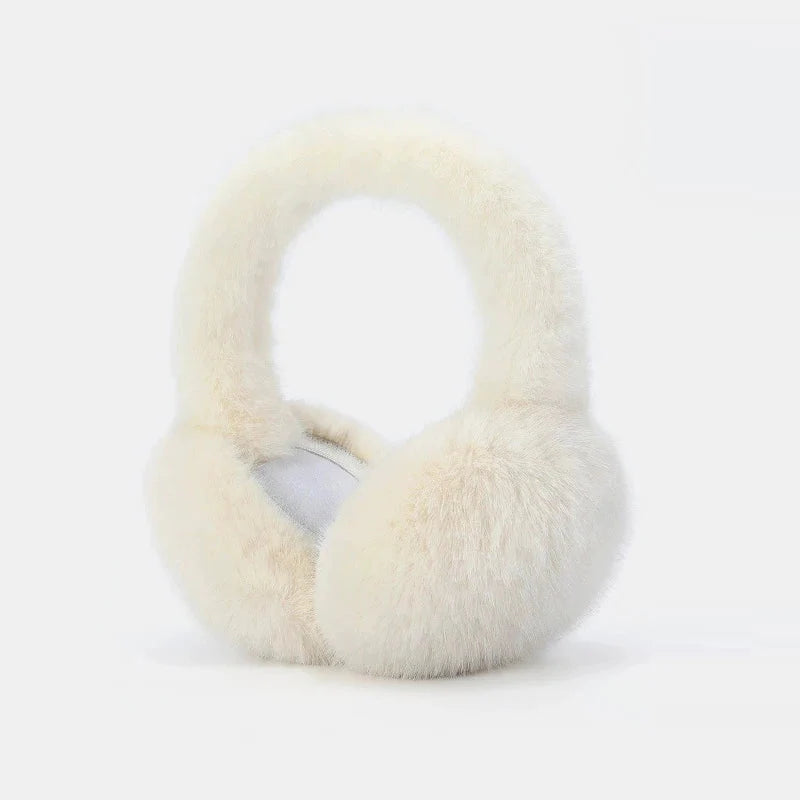 Earmuffs Plush Foldable Detachable Lining Adjustable Band