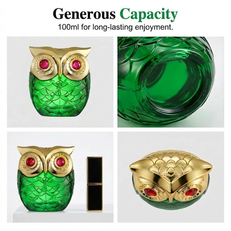 Eau De Parfum Owl-Shaped Glass Bottle 3.4 Fl Oz