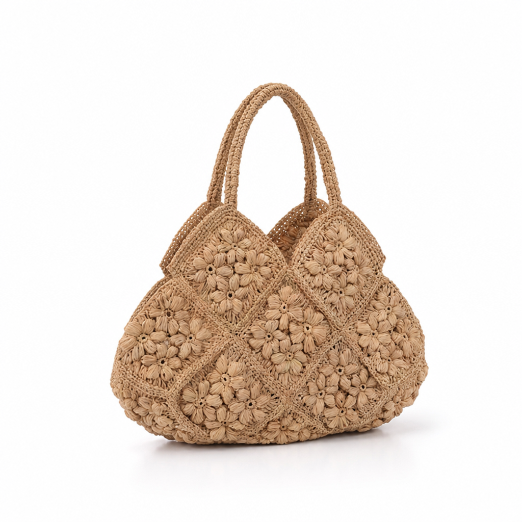 Eco-Friendly Handcrafted Floral Handbag